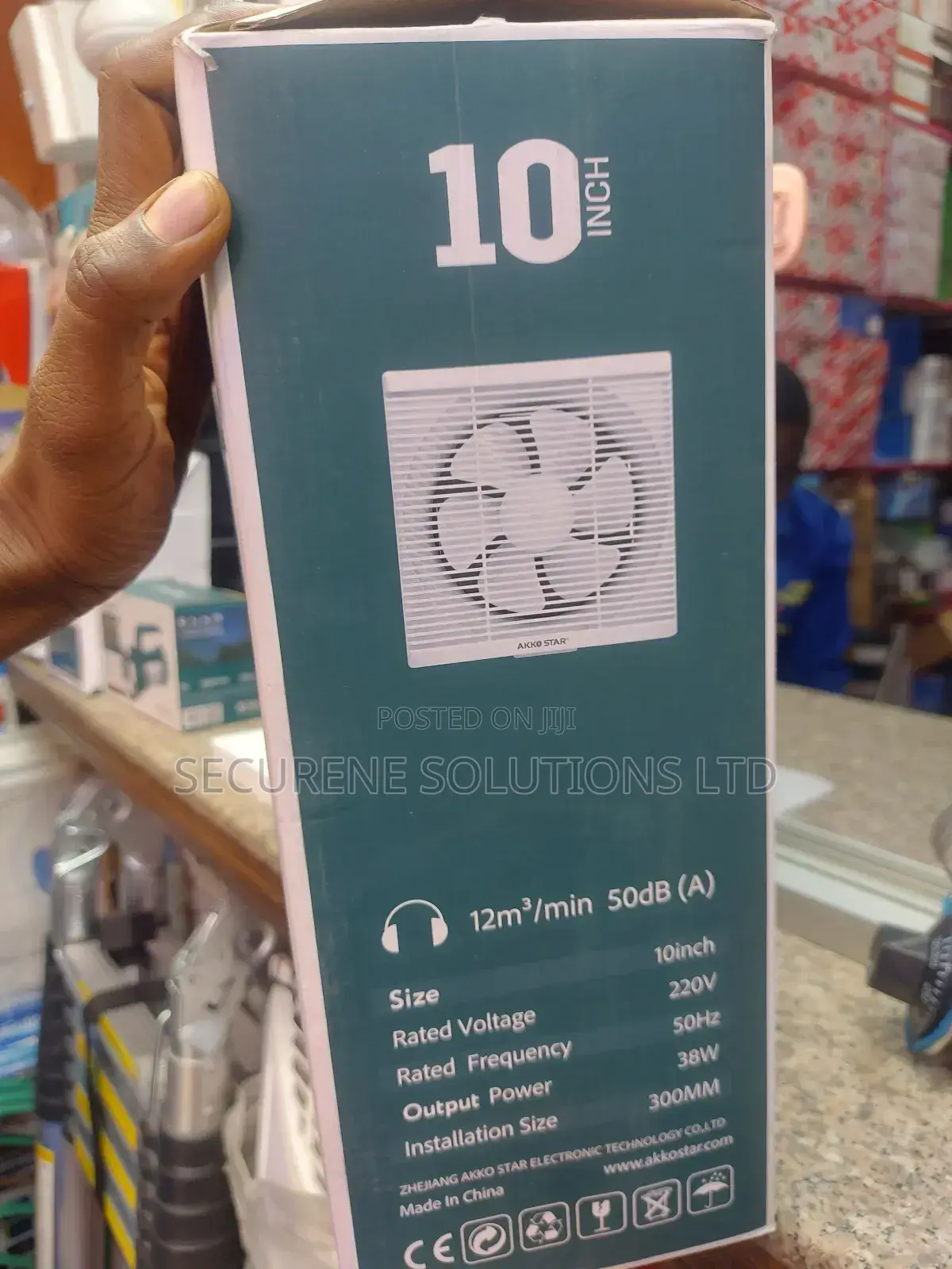 Akko Star 10-Inch Ventilating Fan.