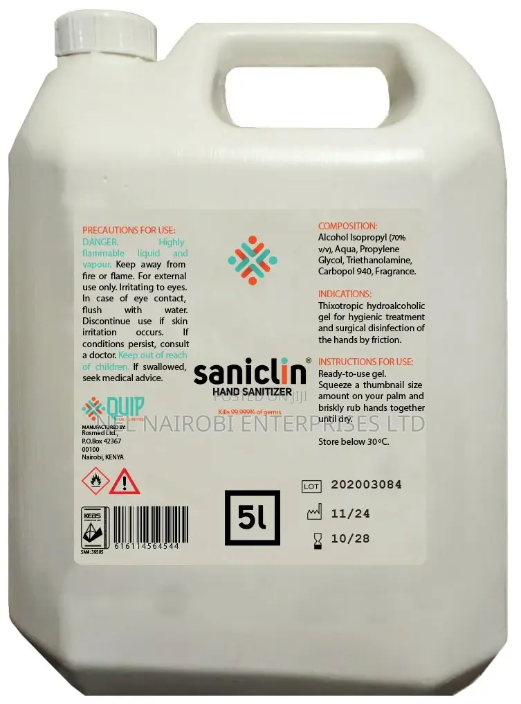 5l Hand Sanitizer (Saniclin)