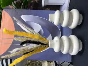 Nordic Ceramic Wavy Lines Flower Vase