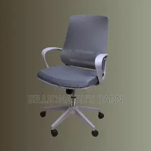 Grey, Ergonomic Mesh Office Chair | Stylish Headrest Support