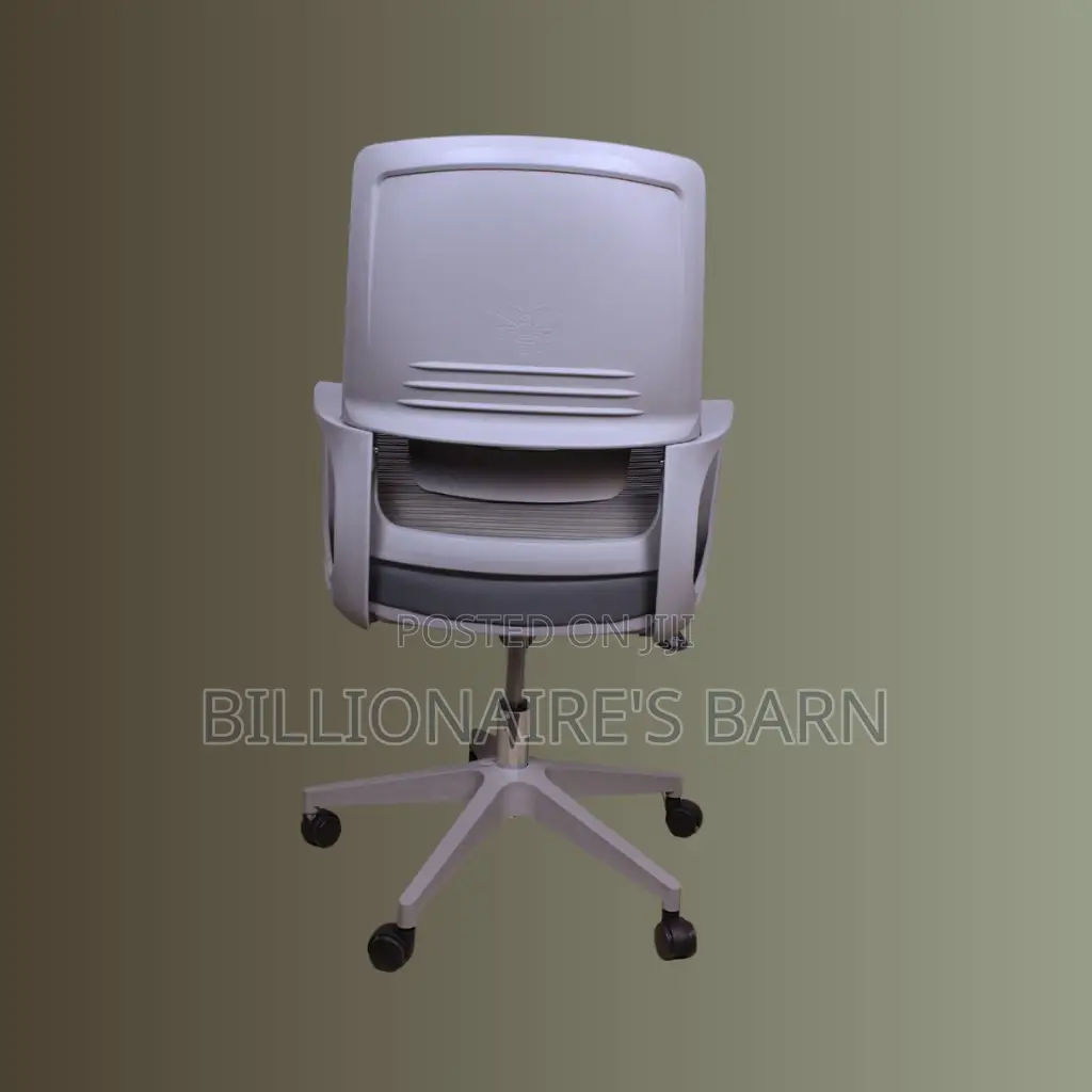 Grey, Ergonomic Mesh Office Chair | Stylish Headrest Support