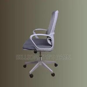 Grey, Ergonomic Mesh Office Chair | Stylish Headrest Support