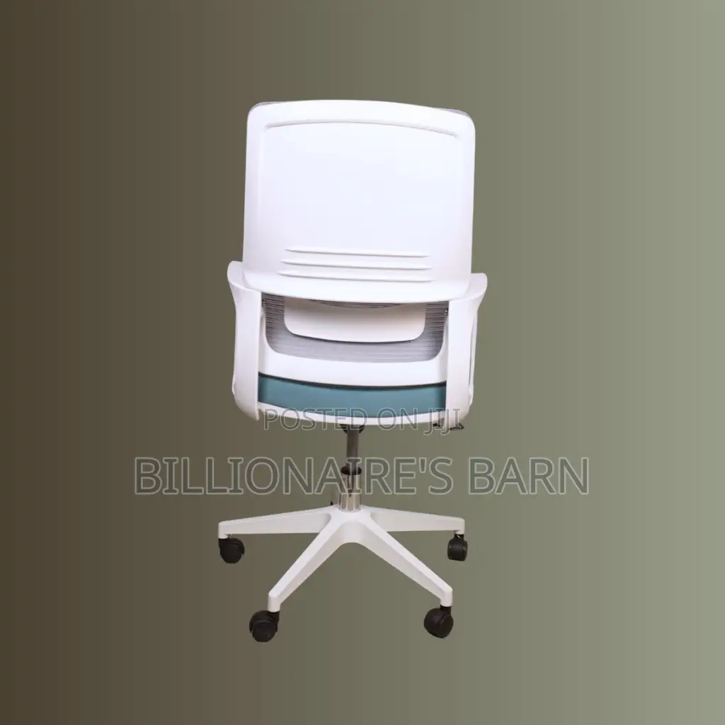 White, Ergonomic Mesh Office Chair | Modern Headrest Support