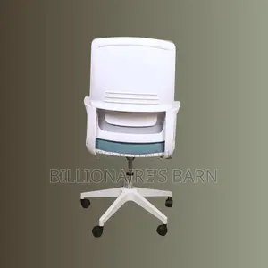 White, Ergonomic Mesh Office Chair | Modern Headrest Support