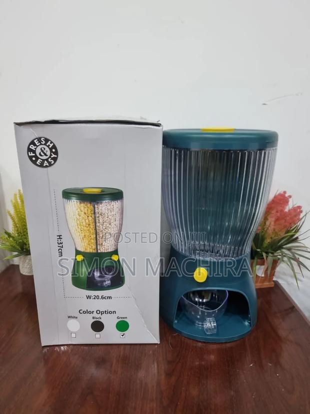 5l Rotating 3 Partition Cereal Dispenser - thumbnail 5