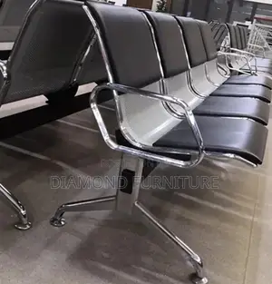 Office Furniture;Ergonomic 4-Seater Waiting Chair With Breathable Mesh