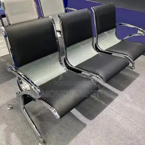 Office Furniture; Heavy Duty 3--Seater Waiting Chair for Public Spaces