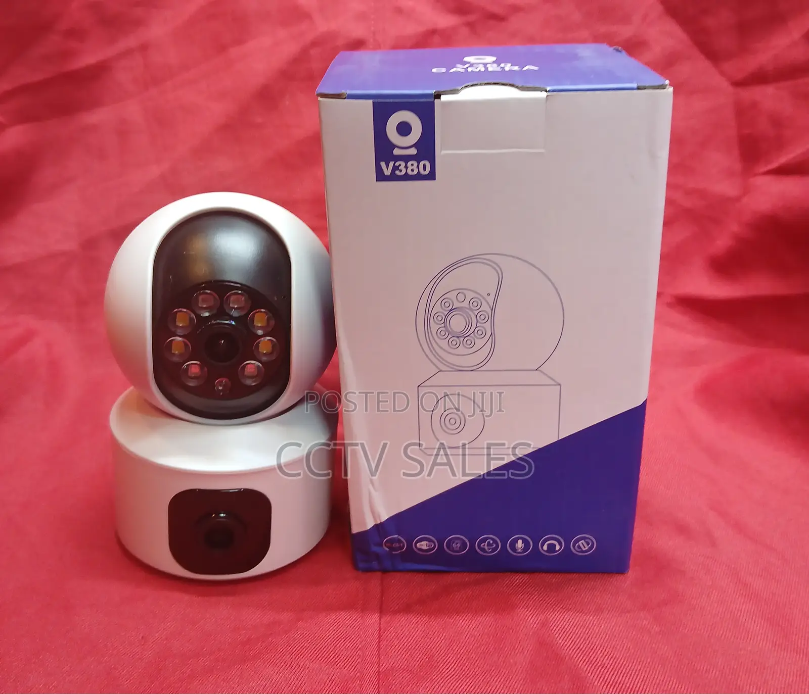 Ipc-V380-V9l Double Lens Wifi Indoor V380 PTZ Smart Camera