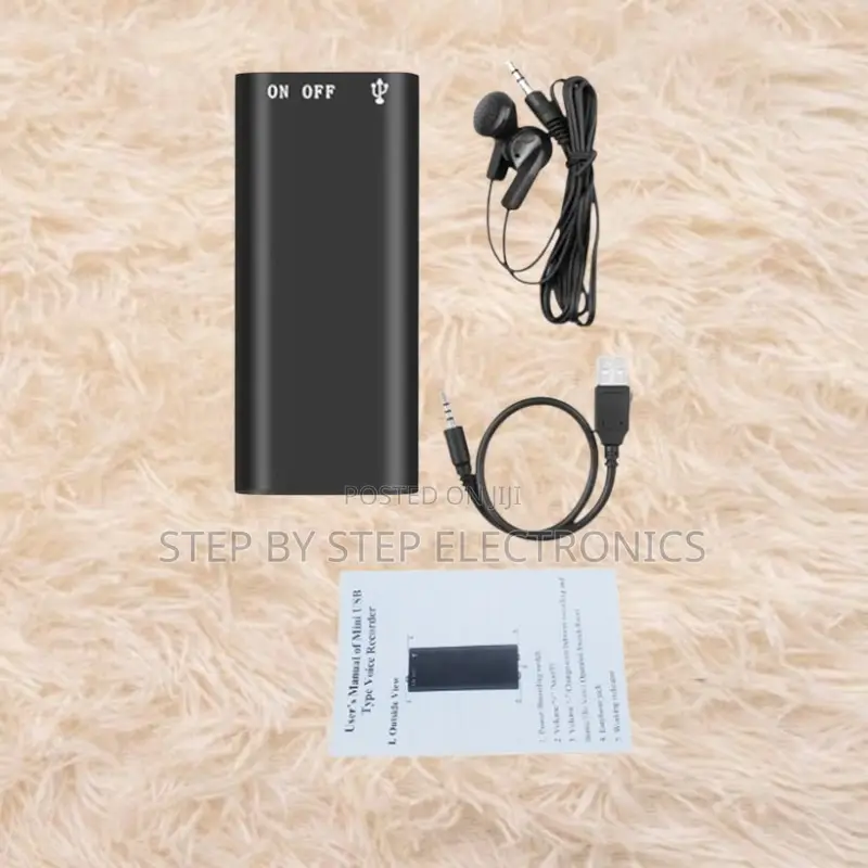 Rechargeable Digital Audio Recorder With Clear Voice Capture