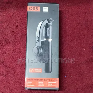 Q08 Gimbal Stabilizer Selfie Stick With Hidden Tripod Mobile Gimbal