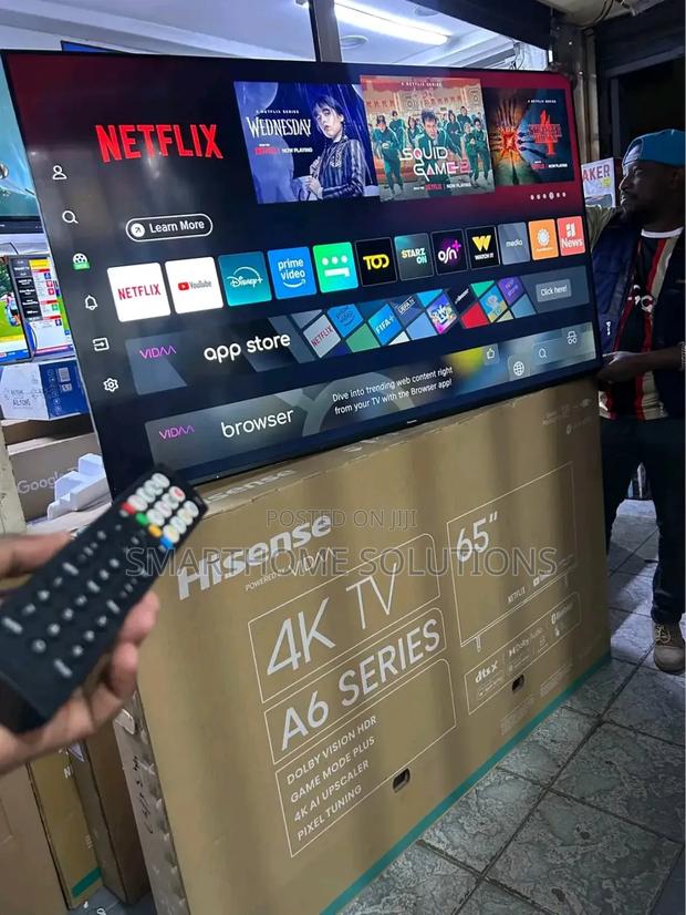 Hisense 65′′ 65a6 Series Smart Vidaa Tv