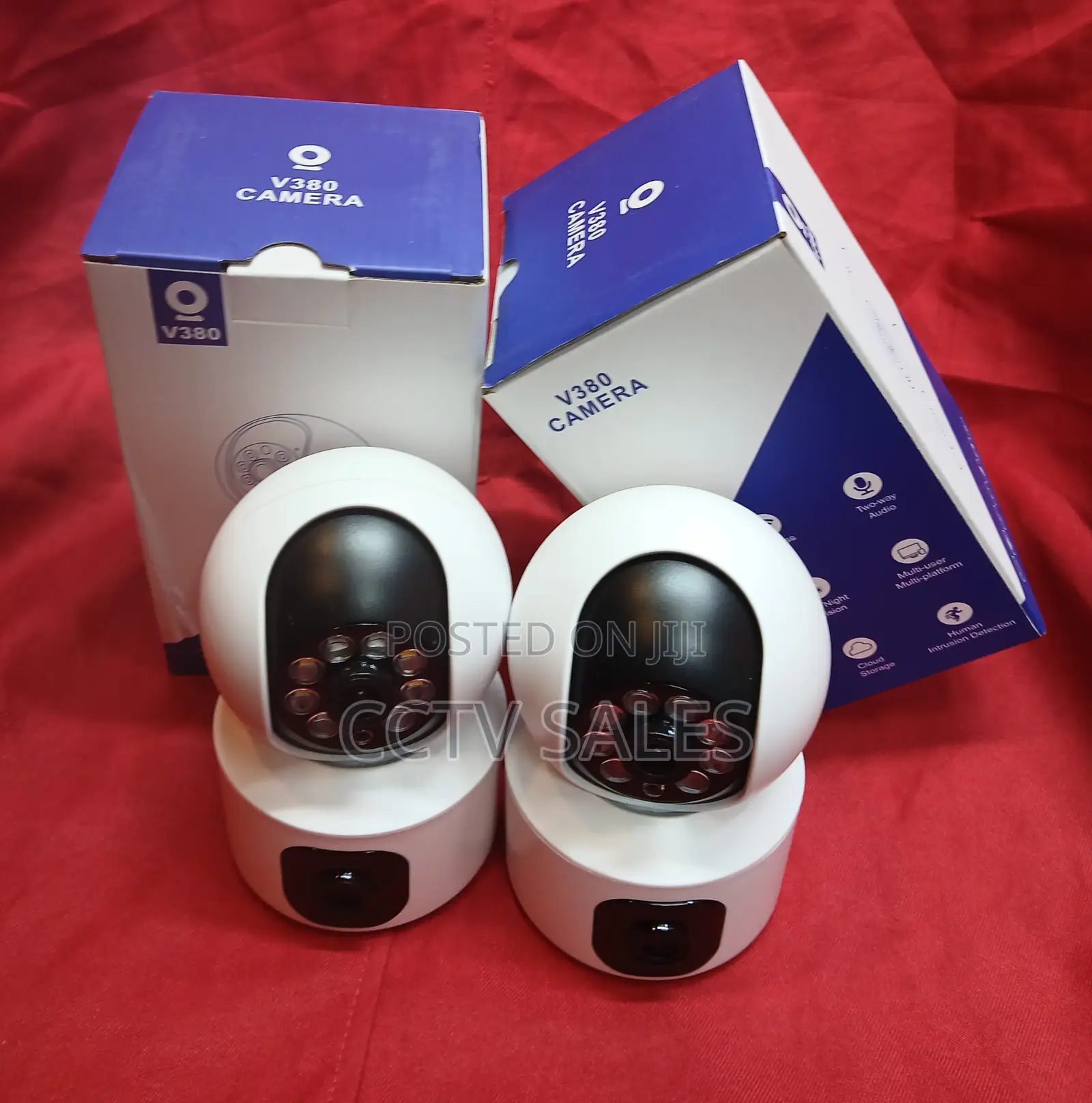 Wireless V380 Dual Lens Smart Wifi PTZ Audio Camera