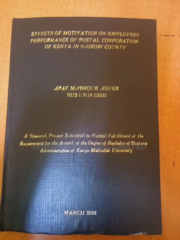 Foil Binding on Hardcover Project Books - main view