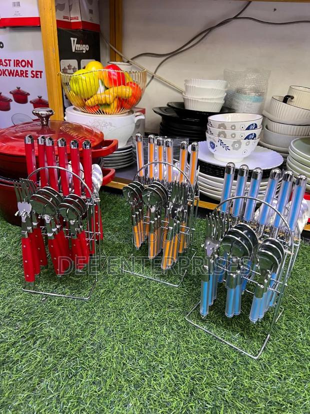 24pcs Silver Cutlery - main view