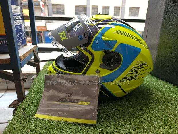 Axxis Draken S Cougar Gloss Fluro Green Helmet
