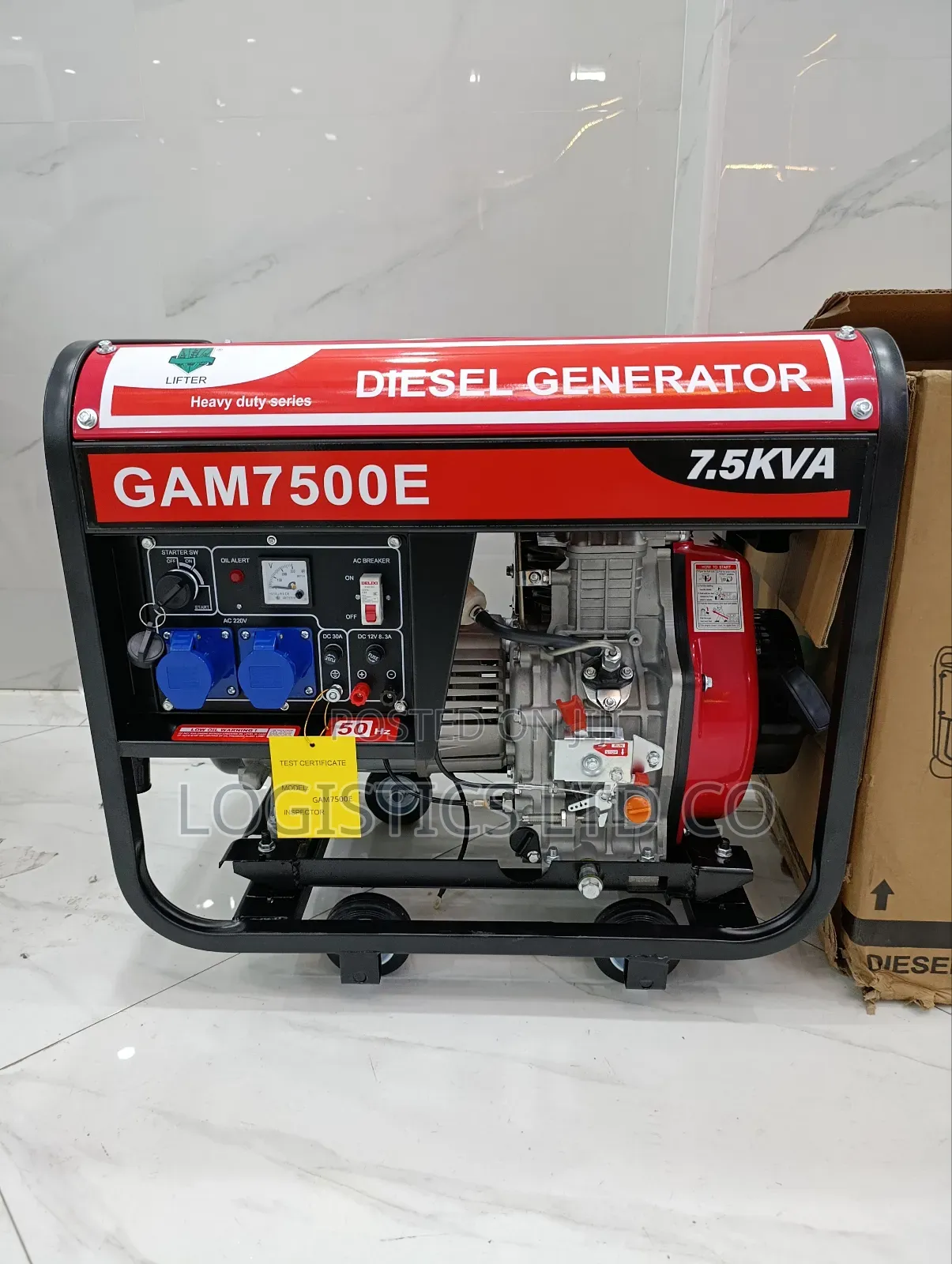 Lifter Gam7500e 7.5kva Heavy Duty Diesel Generator