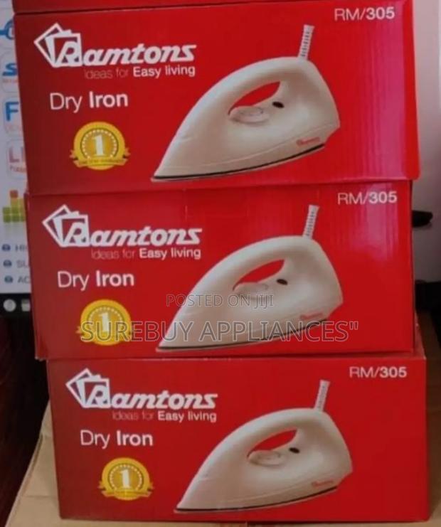 Ramtons 1000w,White Dry Iron -Rm/305 - main view