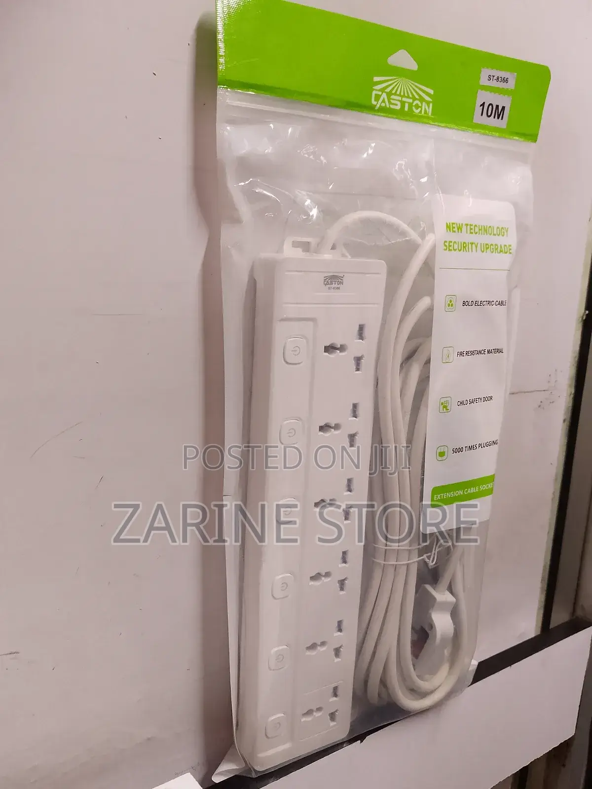 Power Extension Cable Caston 6 Ways Which Is Child Safe Corded 10metre