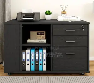 Office Cabinet; Compact Office Storage Cabinet on Wheels