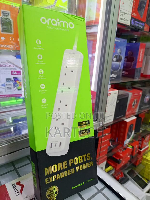 Oraimo Powerhub 2 High Security Power Extension Anifasttm Charging