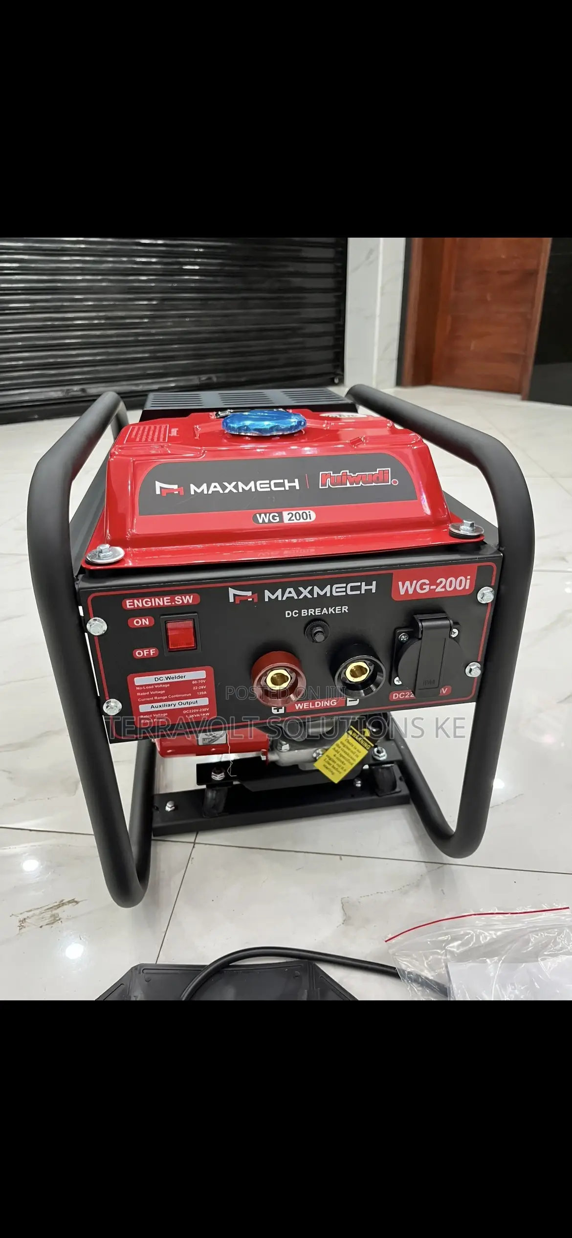 Maxmech Wg200i Gasoline 1.2kva Welding Generator