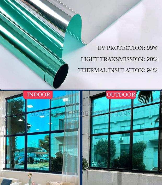 Green Reflective Window Film - main view