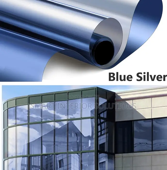Blue Siver Reflective Film