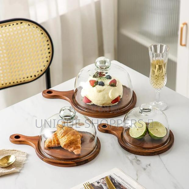 Bamboo Fruit Board With Cover 28cm Now Available - thumbnail 3