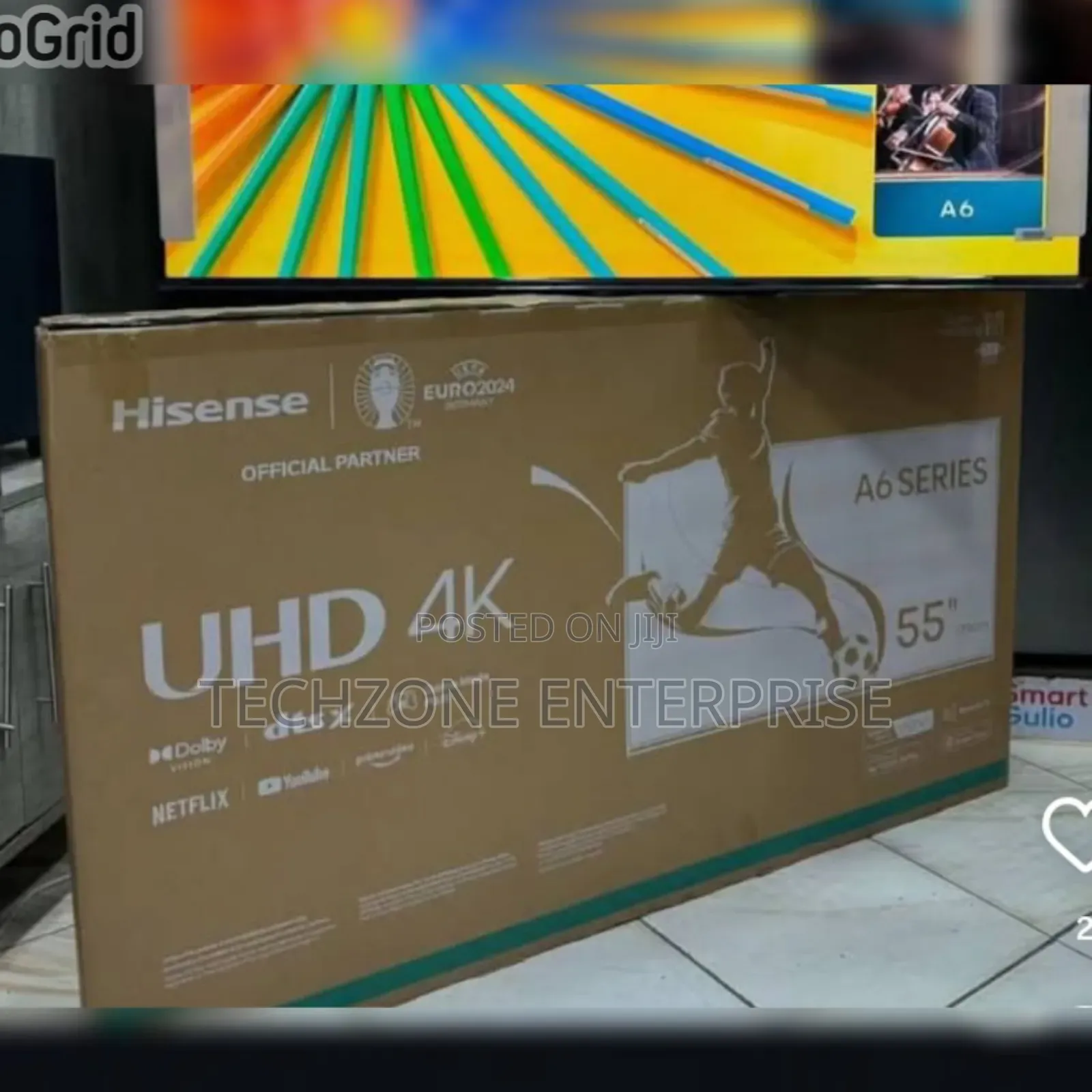 Hisense 55 Inch Uhd Smart Tv 55a6n With Voice Control 