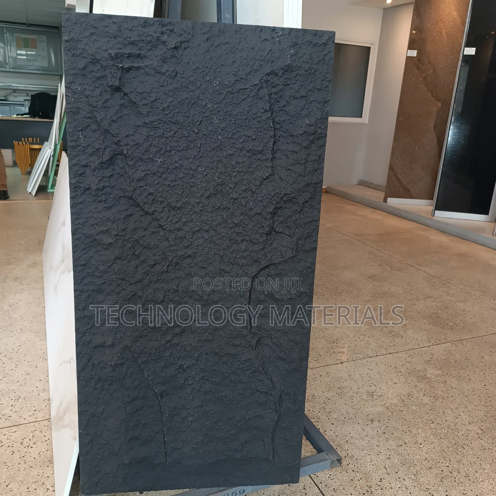 Pu Black Faux Stone