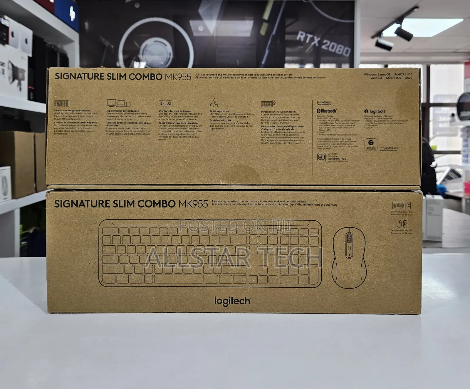 Logitech Signature Slim Mk955 Wireless Keyboard Mouse