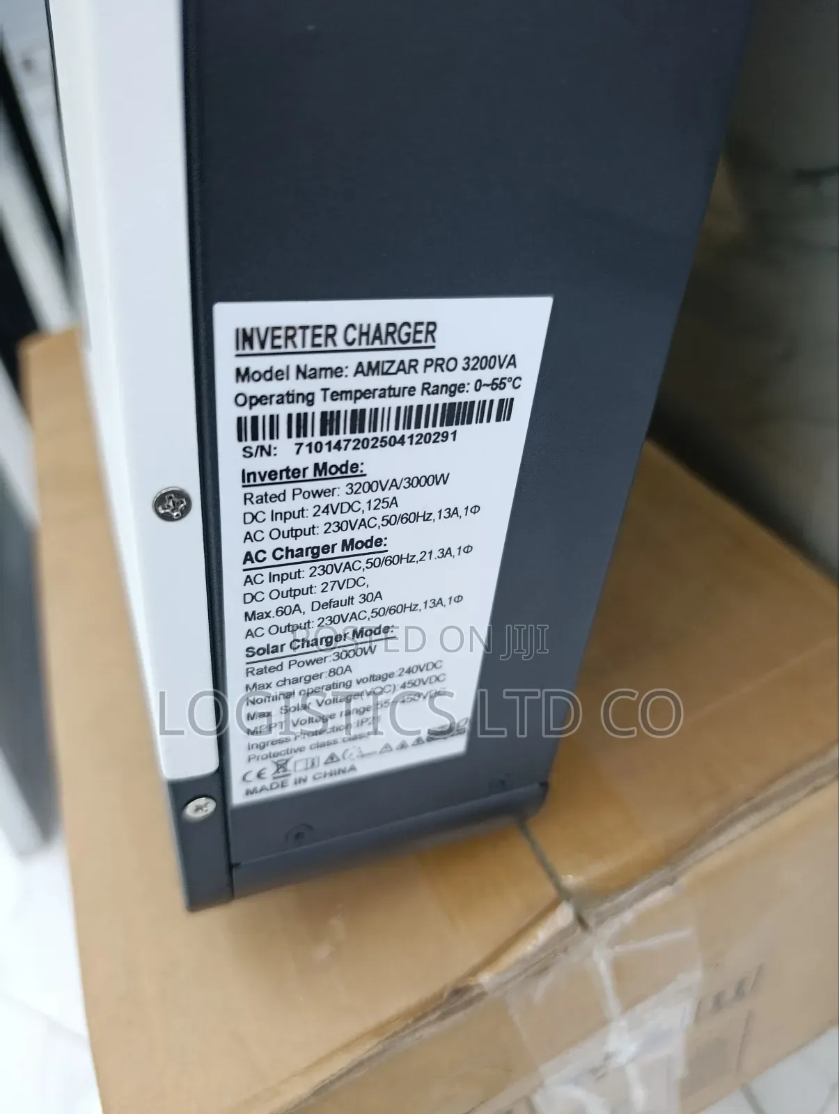 Amizar Hybrid Inverter 3.2kva Output 24v Input 200v Voc 80a