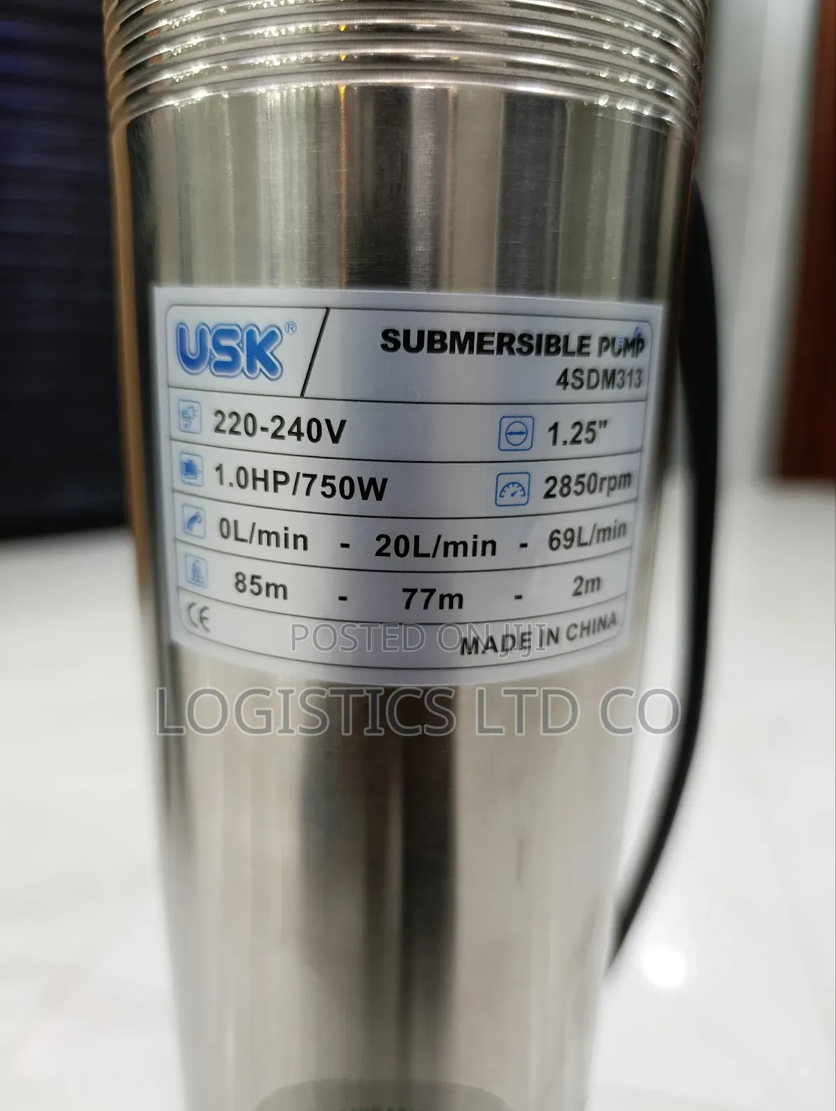 Usk Submersible Water Pump 1hp-4sdm313