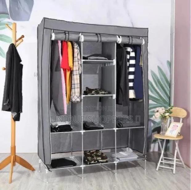3 Column Metallic Wardrobe