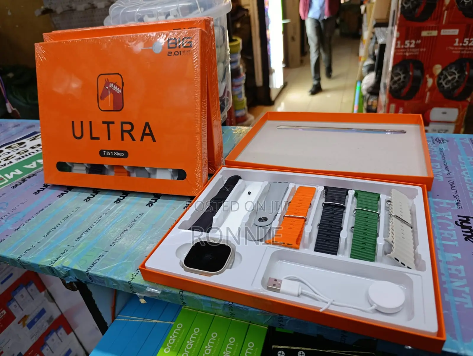 Ultra Smart Watch With 7 Straps With Nice Display and Good App