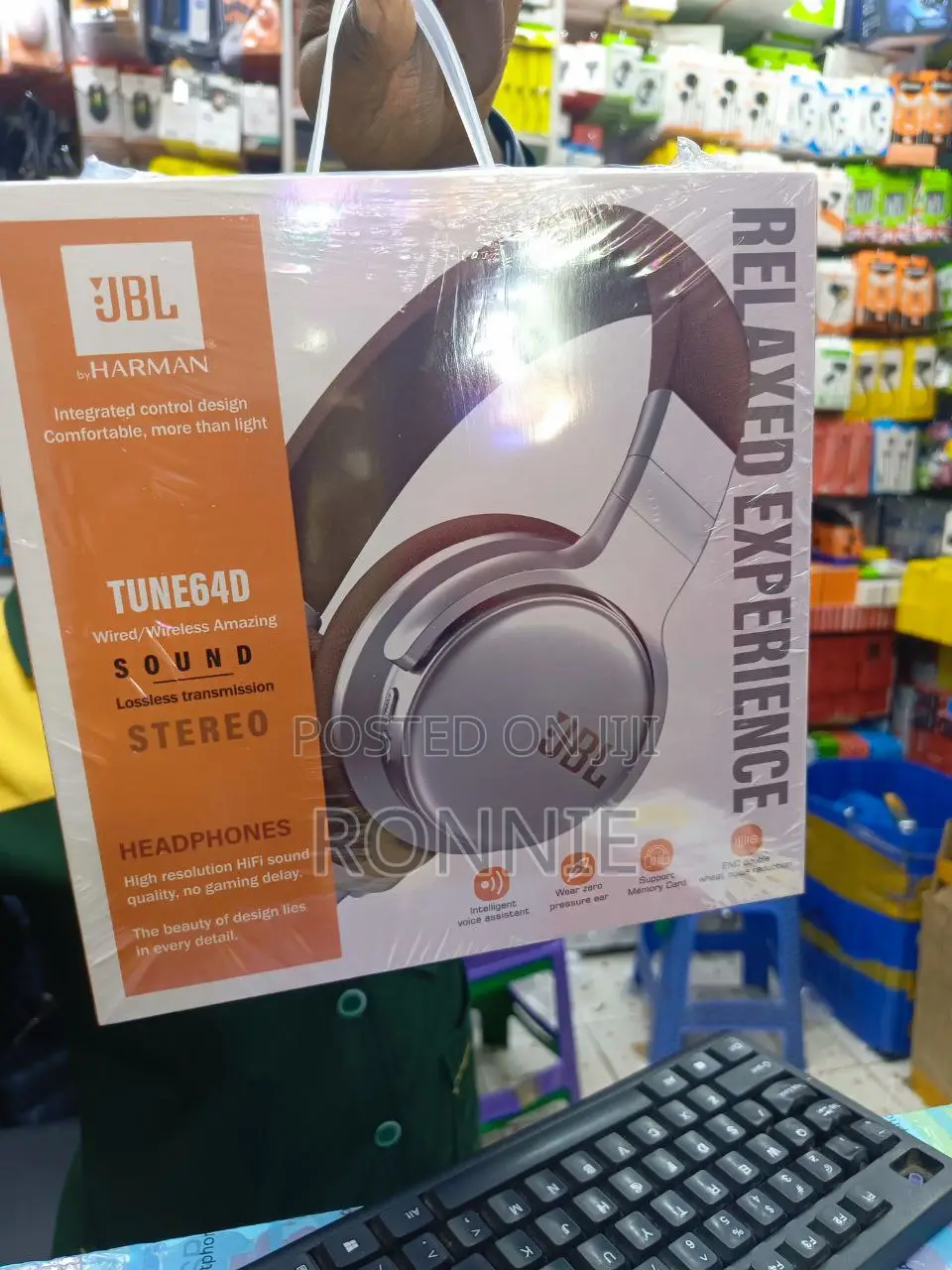 JBL Tune64d Wireless/Wired Stereo Headphones