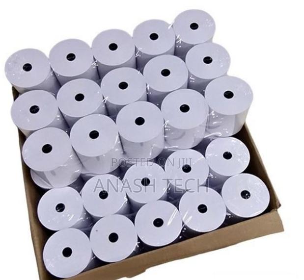 Long-Lasting Pack of 50 Rolls 80mm X 79mm Thermal Paper Roll