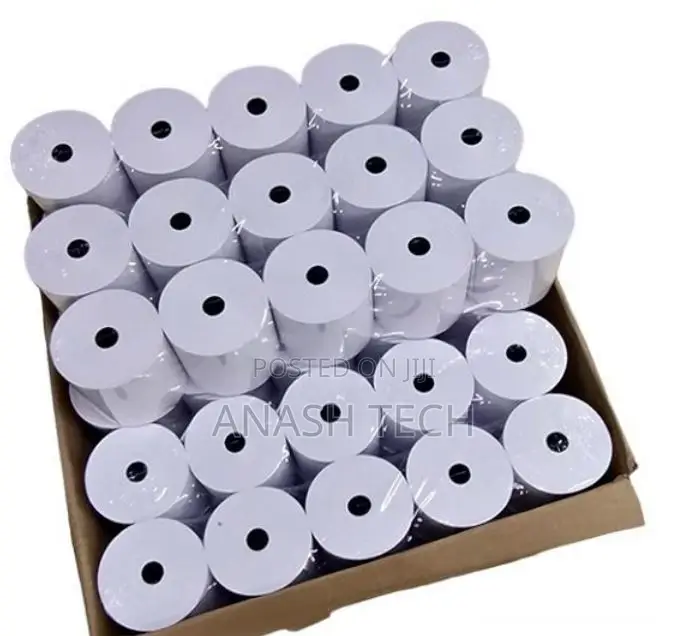 Long-Lasting Pack of 50 Rolls 80mm X 79mm Thermal Paper Roll