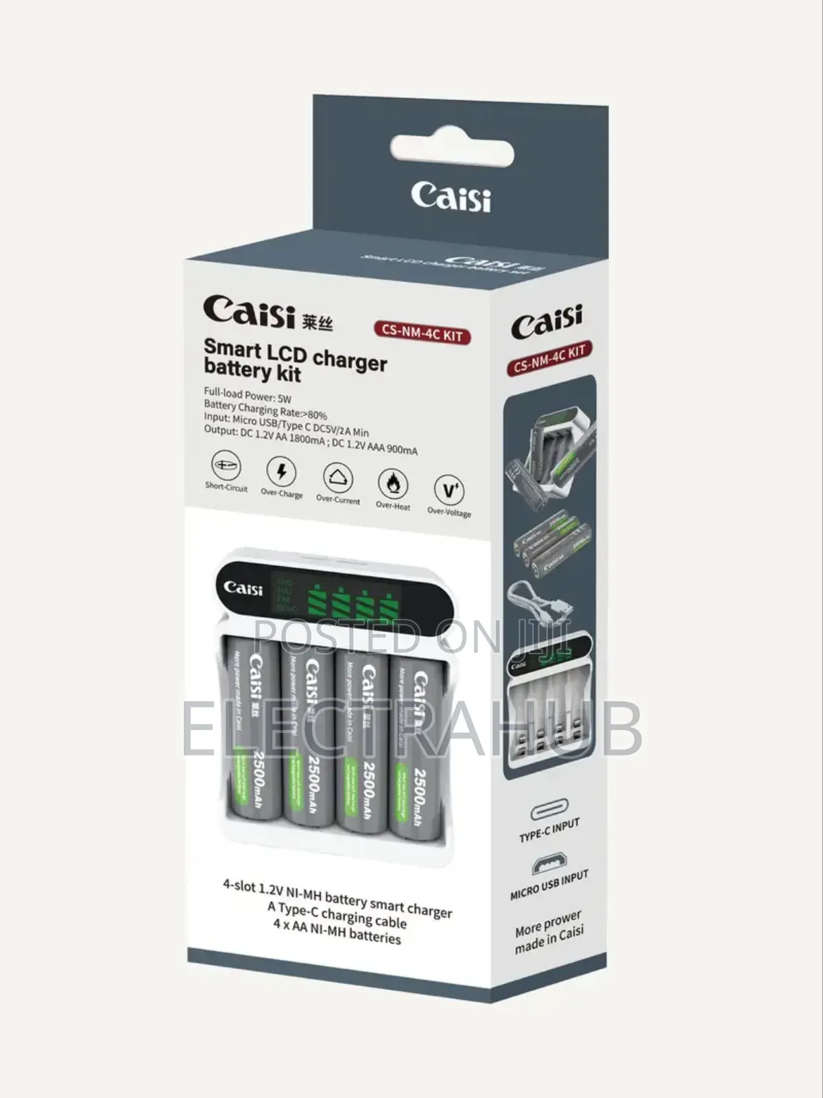 Caisi Smart LCD Battery+ Charger Kit Brand New Sealed