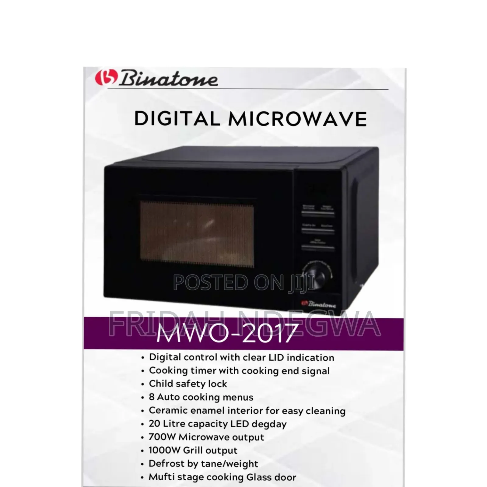 20 Litres Binatone Microwave...