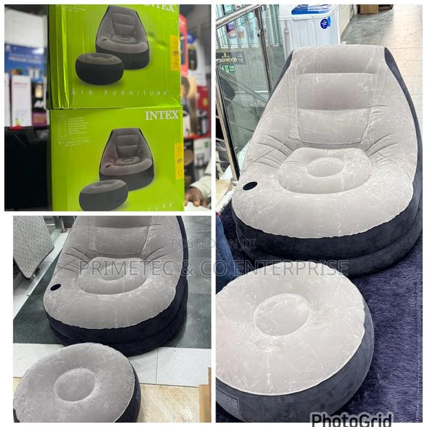 Inflatable Sofa With Foot Step With Free Pump - main view