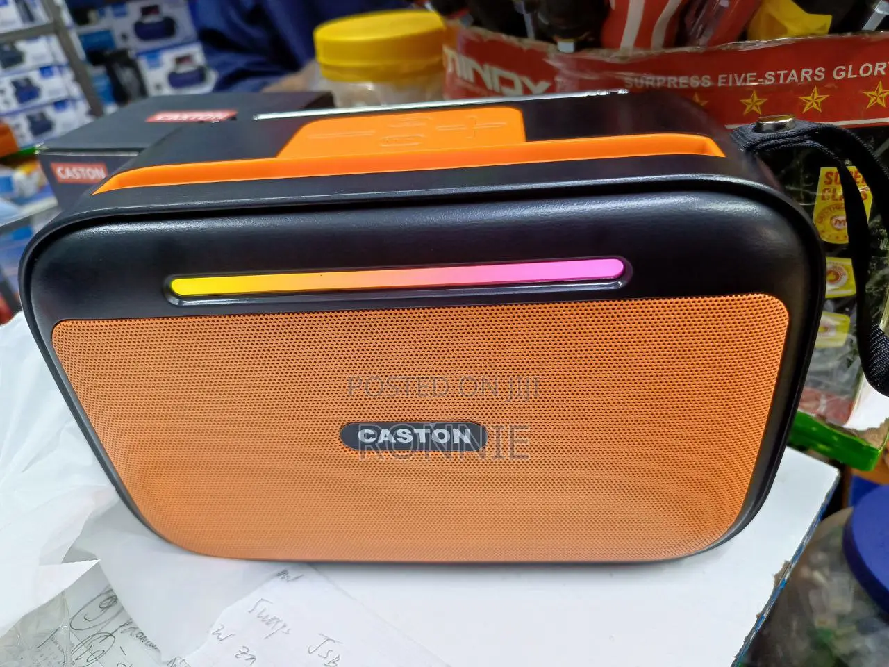Caston Portable Wireless Bluetooth Speaker – Orange