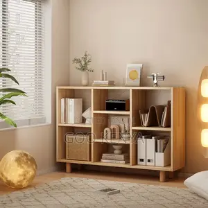 Office Book Case; Free-Standing Display Storage Cabinet