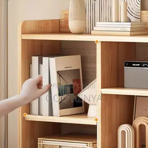 Office Book Case; Free-Standing Display Storage Cabinet