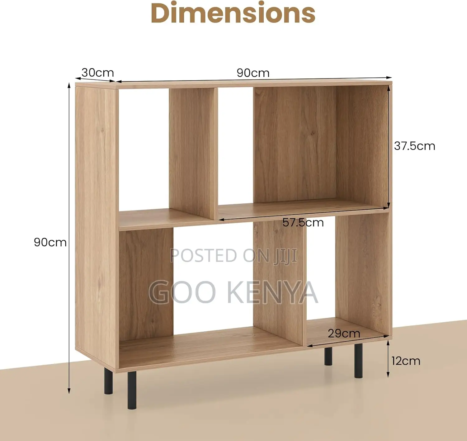 Office Book Case; Free-Standing Display Storage Cabinet