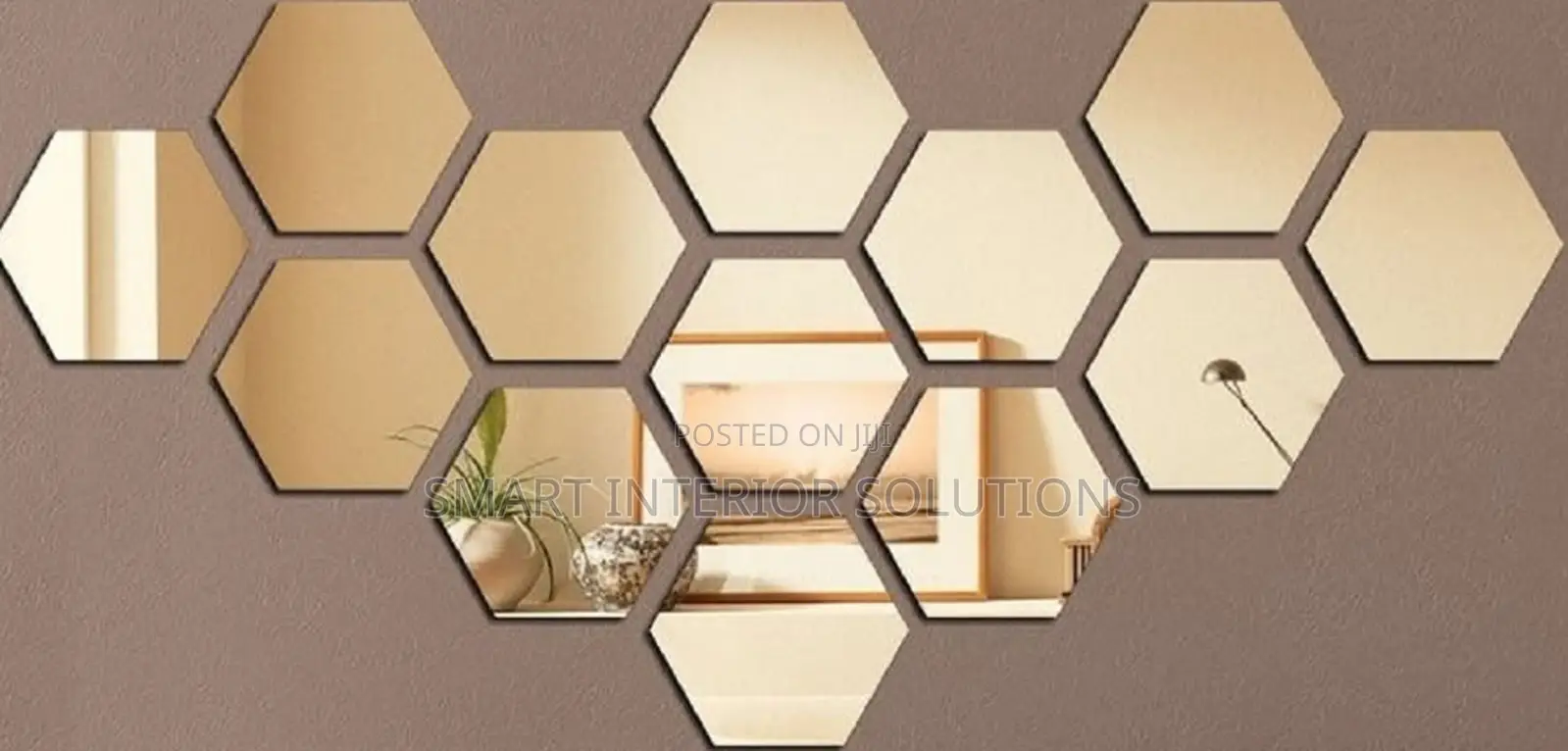 Decorative Hexagonal Mirrors