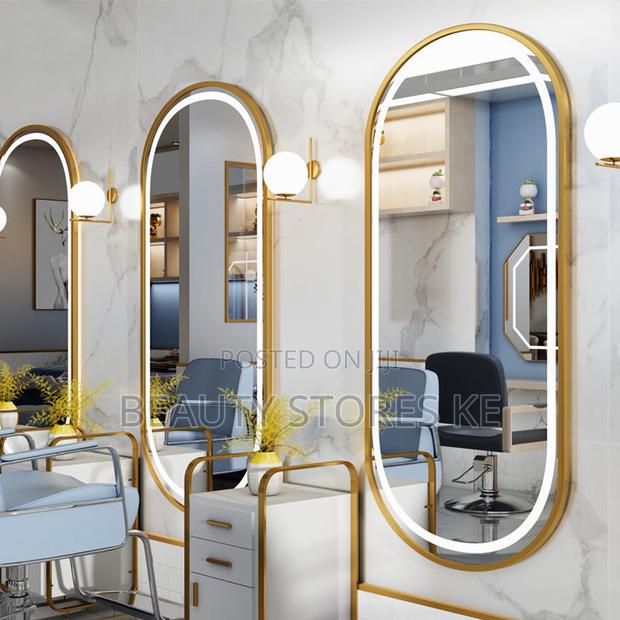 Oval Led Salon Barbershop Mirror