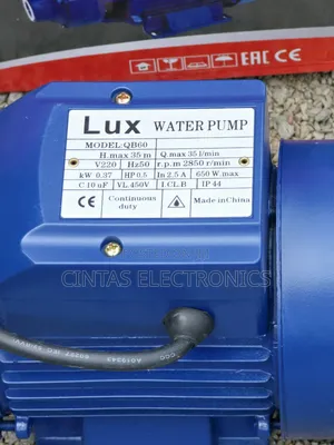 Water Booster Pump 0.5hp(Lux)