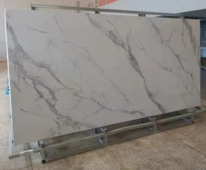Sculpture Grey Island Sintered Stone 126 Inches By 63 Inches