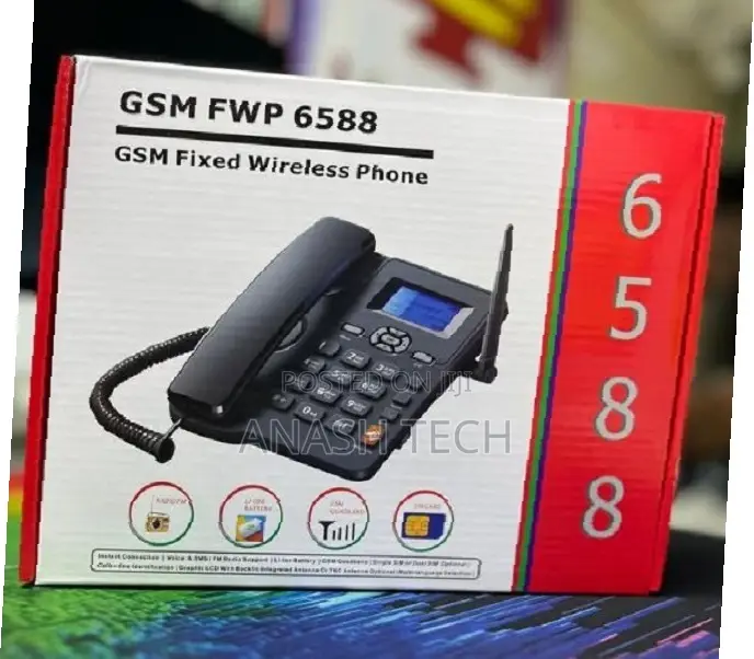 GSM FWP 6588 Fixed Wireless Phone - With Sim Card Slot, Caller Id